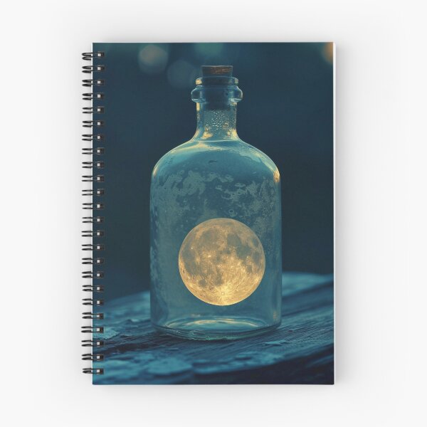 Item preview,  Full moon in a bottle on a midnight lighting. Surreal minimal concept. designed and sold by SoccerMomAlex.