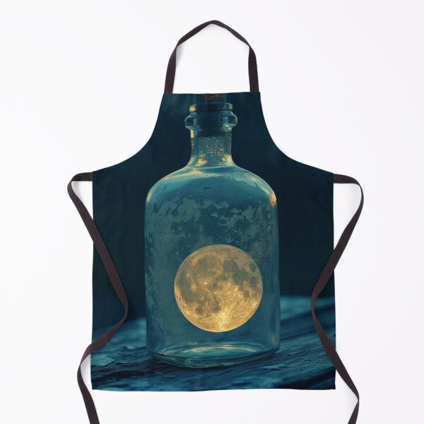 Item preview, Full moon in a bottle on a midnight lighting. Surreal minimal concept. designed and sold by SoccerMomAlex.