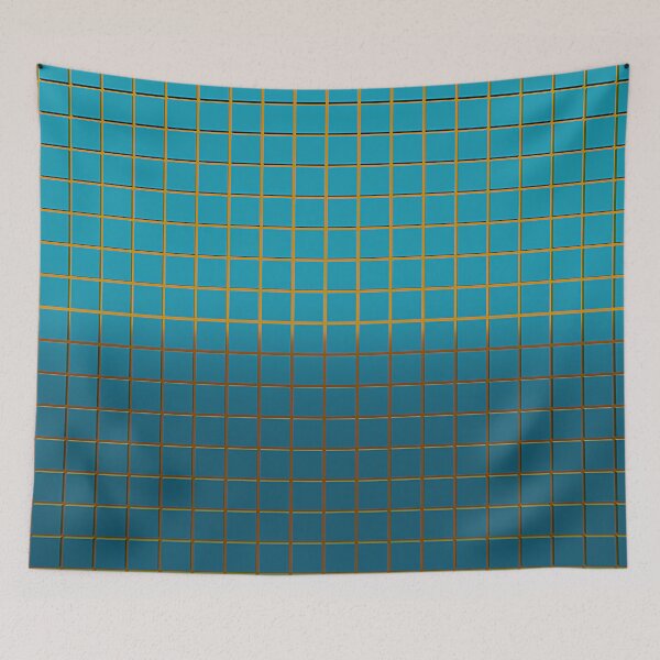 Item preview, Voxel Tiles Metallic Cyan designed and sold by PotatoVonEpicus.