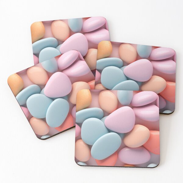 Item preview, Colorful beach rocks, pastel colors. designed and sold by SoccerMomAlex.