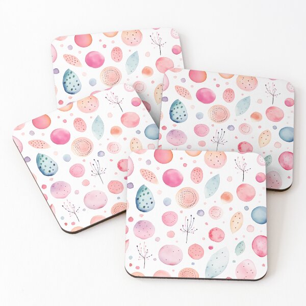 Item preview, Watercolor pattern for children in pink designed and sold by Sleek Sketch Studio.