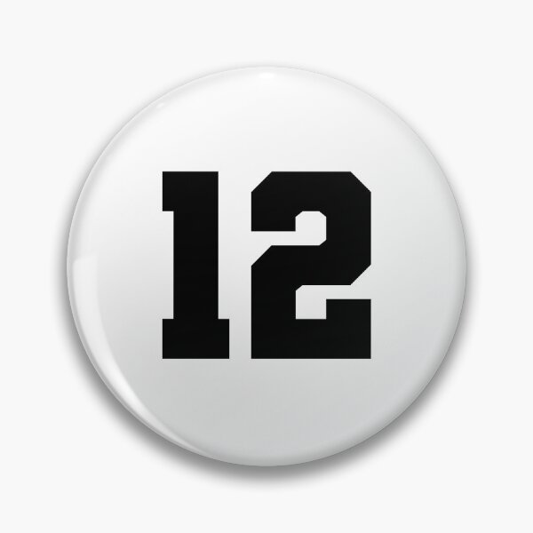 Item preview, 12, twelve, black, soccer league designed and sold by Numbers-Art.