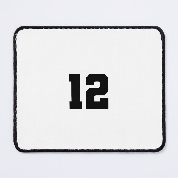 Item preview, 12, twelve, black, soccer league designed and sold by Numbers-Art.
