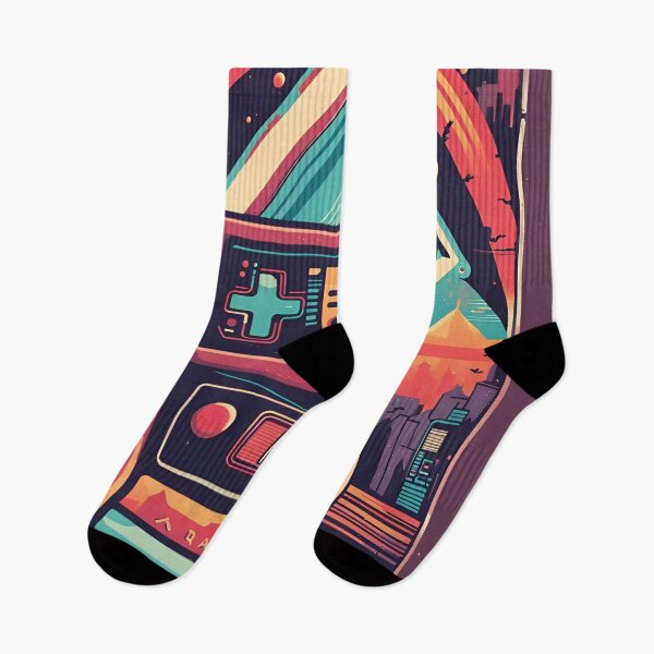 Item preview,  Retro Arcade Dreams - Nostalgic Geometric T-Shirt Design designed and sold by JM-ESTONIA.