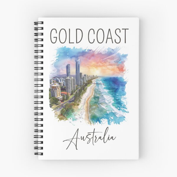 Item preview, Watercolor Design of Gold Coast - Australia designed and sold by Sketch-Shack.