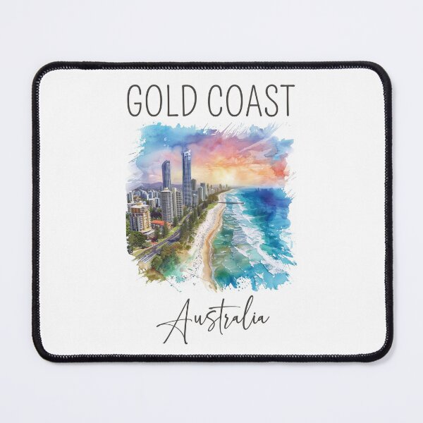 Item preview, Watercolor Design of Gold Coast - Australia designed and sold by Sketch-Shack.