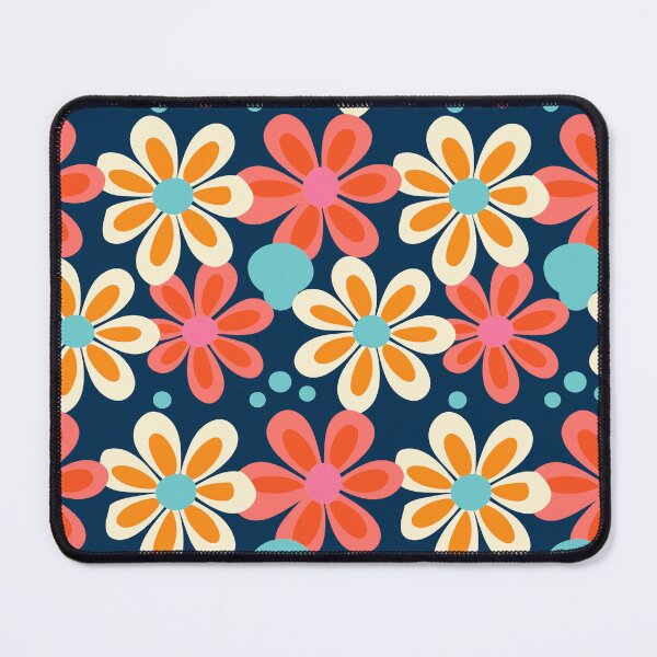 Item preview, Retro Flower Pattern - Pinkie Pink designed and sold by fabinthelab.