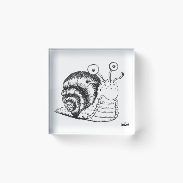 Emilia the magic Snail 2 Acrylic Block