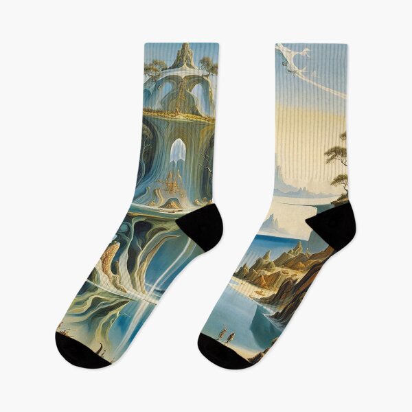 Item preview, Spiritual Abstract Surrealistic Landscape Art designed and sold by artmanikin.