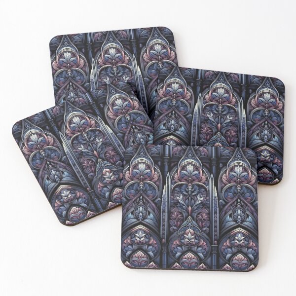 Item preview, Gothic Reverie: Stained Glass Window Pattern designed and sold by LyssasMindArt.