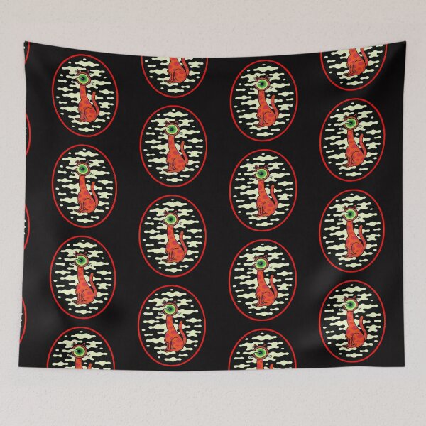 Item preview, psychedelic cat designed and sold by Ratatatts.