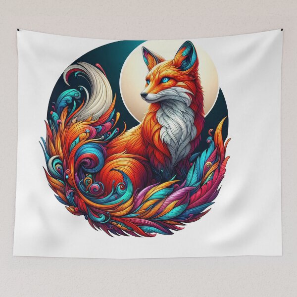 Item preview, Enchanting Smiley Red Fox 2 designed and sold by AnimarifStudio.