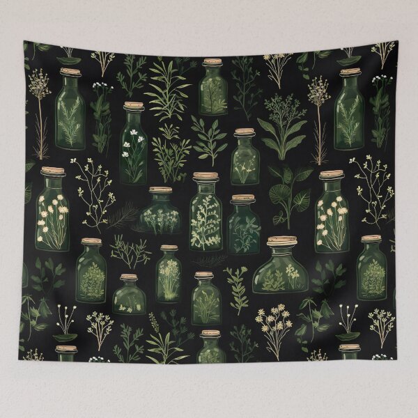 Item preview, Cottagecore Botanical Floral Herbs Plants Berries Pressed Flowers designed and sold by fluffstuffgifts.