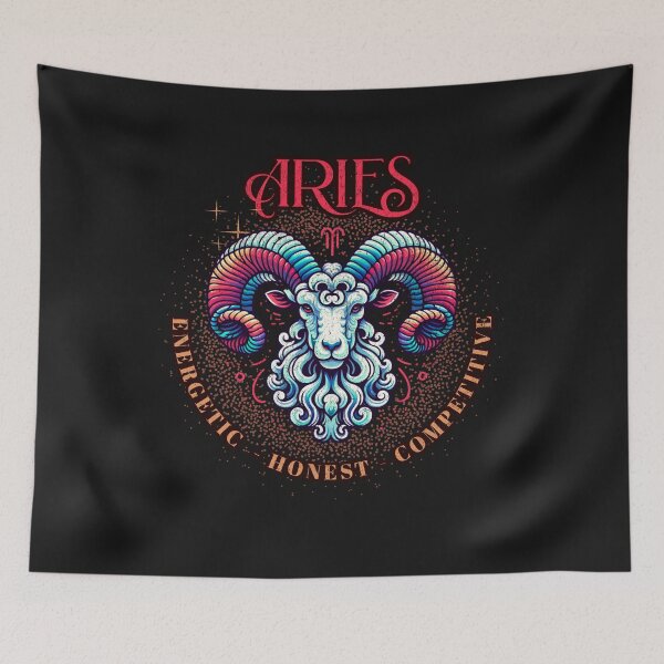 Item preview, Aries Horoscope : Energetic, Honest and Competitive  designed and sold by AnalajiaDesigns.