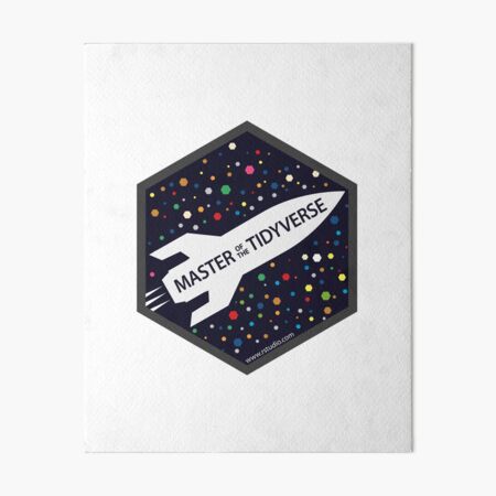 master the tidyverse hex logo Art Board Print