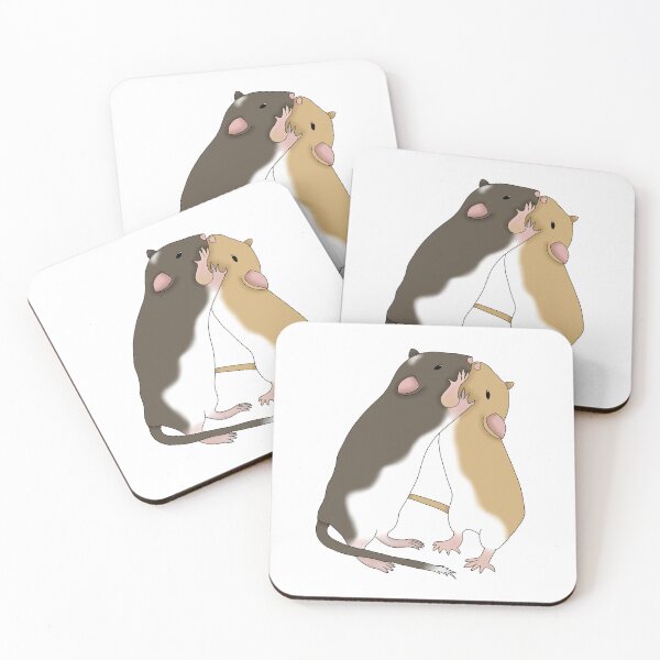 Item preview, 2 cute gerbils kiss designed and sold by Becky-Marie.