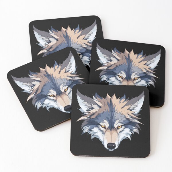 Item preview, A shaggy wolf's head designed and sold by Sopilka.