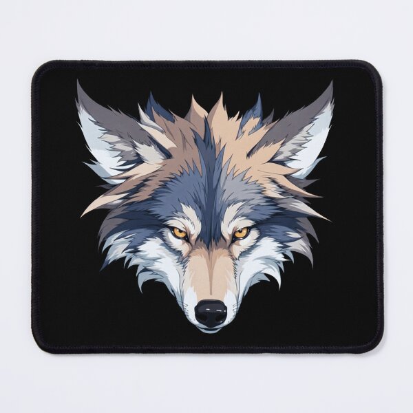 Item preview, A shaggy wolf's head designed and sold by Sopilka.
