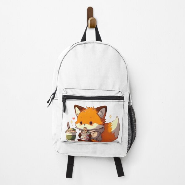 Item preview, Kawaii Fox eating Ramen designed and sold by PecDesign.