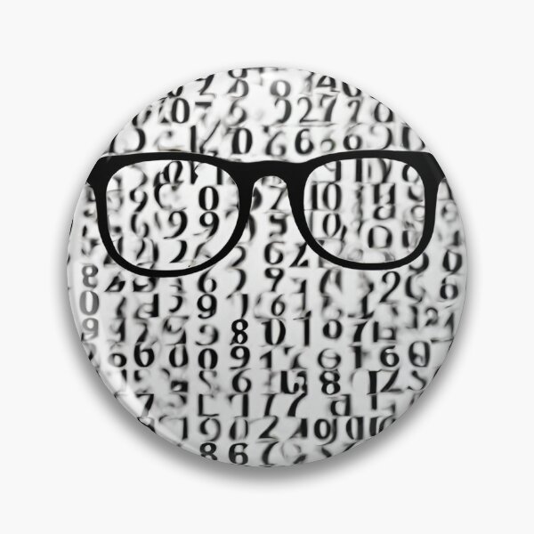 Artikelvorschau, Hacker Pixel Code Matrix Brillenmuster Weiß Schwarz entworfen und verkauft von Aquillashop.