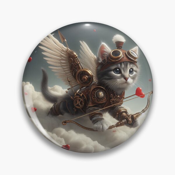 Aperçu de l'œuvre Chaton Steampunk Cupidon créée et vendue par All-Kittens.