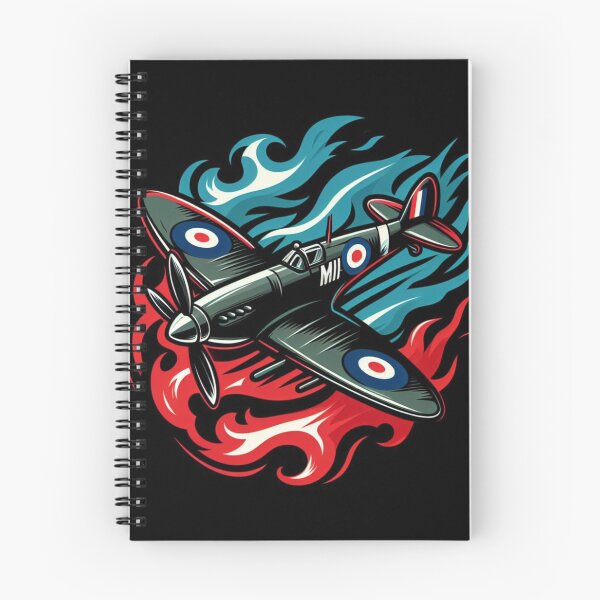 Item preview, Spitfire with red and blue flames designed and sold by BeztProductz.