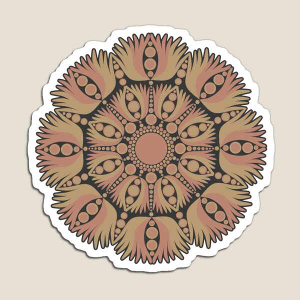 Item preview, Mindful Lotus Royal Circle Polka Dot Mandala Pattern designed and sold by Triplicate Limited.