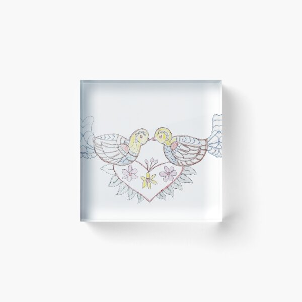 Item preview, Birds love, hand draw designed and sold by vicenta1931.