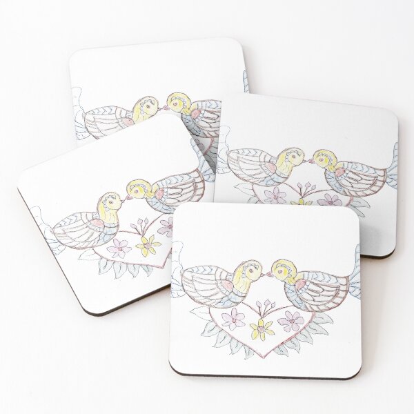 Item preview, Birds love, hand draw designed and sold by vicenta1931.