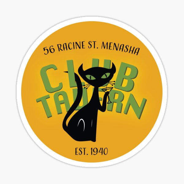 Item preview, Club Tavern Cat Logo designed and sold by KelbelDesigns.
