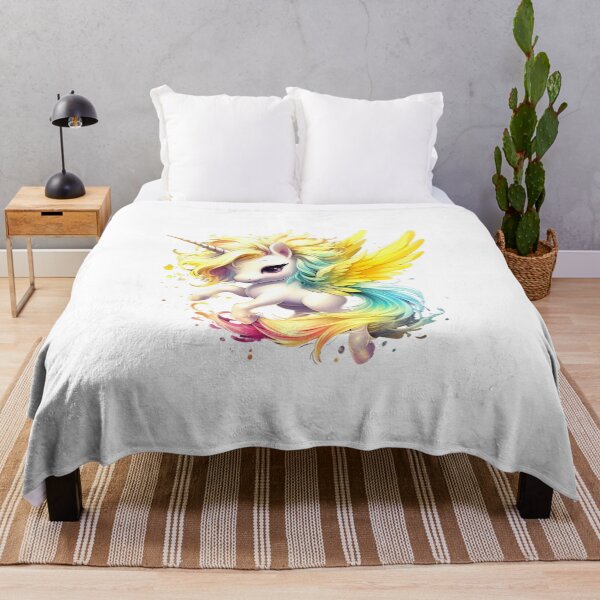 Item preview, Yellow Flying Rainbow Unicorn V2 designed and sold by CHIBI_POPZ.