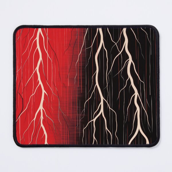 Item preview, Red Black Lightning Bolt designed and sold by EnchantArtCo.