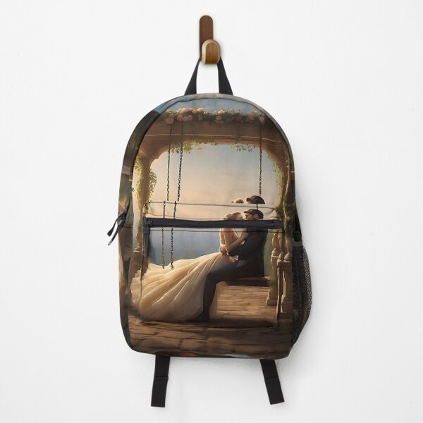 Item preview, Baroque swing love couple at sunset AI generated designed and sold by Khala.
