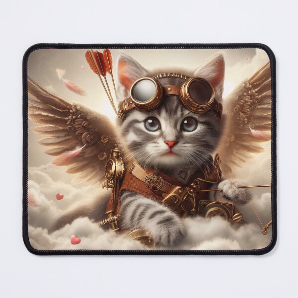 Item preview, Cupid Steampunk Kitten designed and sold by All-Kittens.