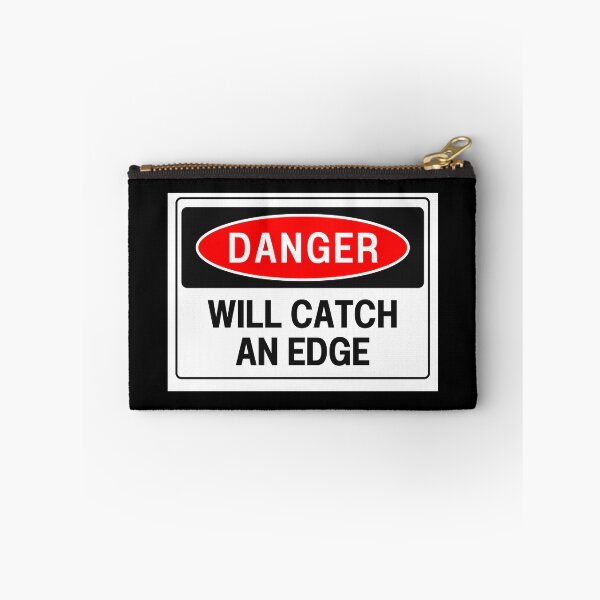 Item preview, Danger Will Catch an Edge Snowboarding Skiing Helmet Sticker designed and sold by LiamJC.