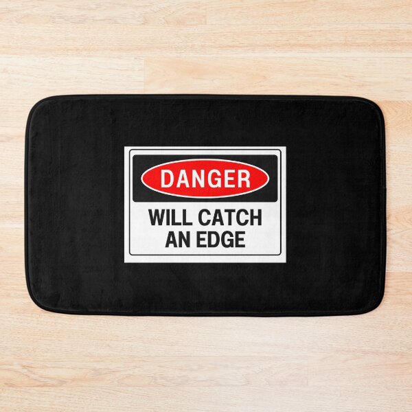 Item preview, Danger Will Catch an Edge Snowboarding Skiing Helmet Sticker designed and sold by LiamJC.