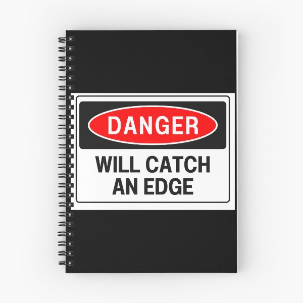 Item preview, Danger Will Catch an Edge Snowboarding Skiing Helmet Sticker designed and sold by LiamJC.