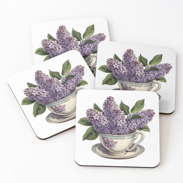 Item preview, Lavender Lilac Teacup Bloom - Aromatic Floral Illustration designed and sold by Rez3rekt.