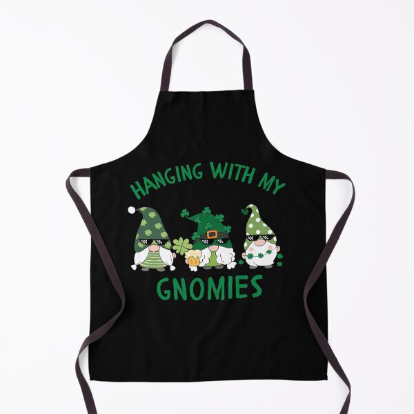 Item preview, Funny St Patrick's Day fairy garden gnome small beard Qoute Hanging with my Gnomies  designed and sold by Hamzakhotbi.