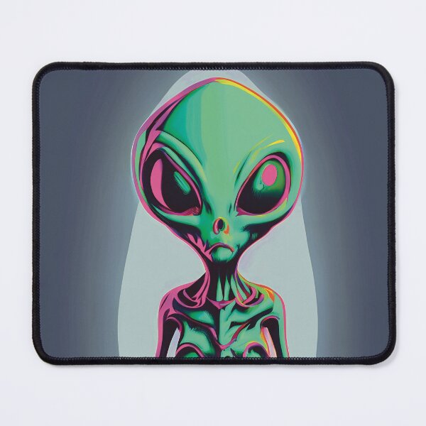 Item preview, Green Grumpy Old Alien Spaceman Cute Funny designed and sold by AizyAlien.