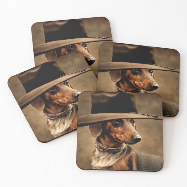 Item preview, Cute Country Western Cowboy Hat Dauchsand Dog Old West Weiner Dog designed and sold by Stephanie Laird.