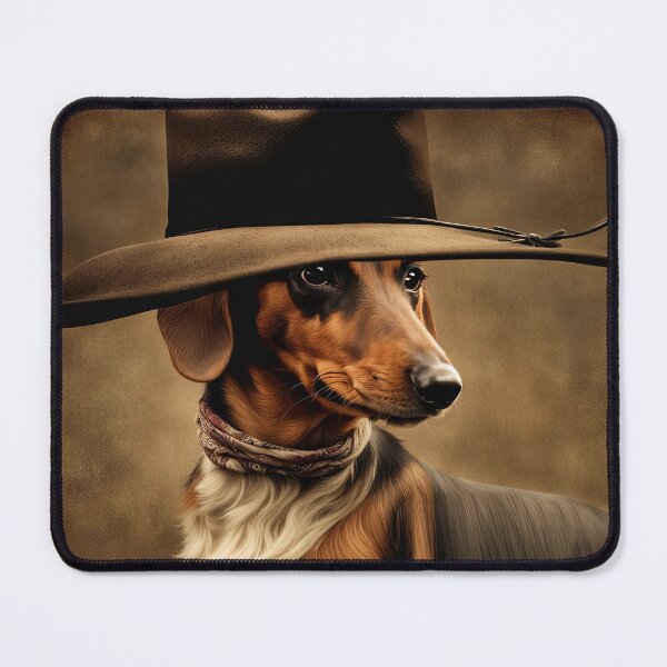 Item preview, Cute Country Western Cowboy Hat Dauchsand Dog Old West Weiner Dog designed and sold by Stephanie Laird.