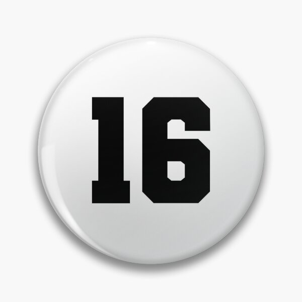Item preview, 16, sixteen, black, soccer league designed and sold by Numbers-Art.