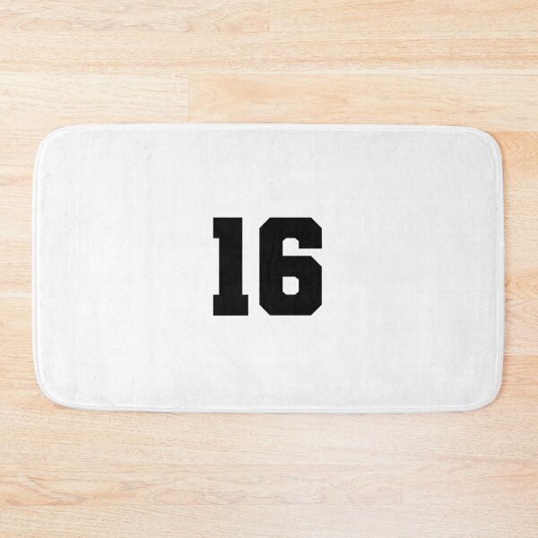 Item preview, 16, sixteen, black, soccer league designed and sold by Numbers-Art.