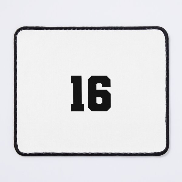 Item preview, 16, sixteen, black, soccer league designed and sold by Numbers-Art.