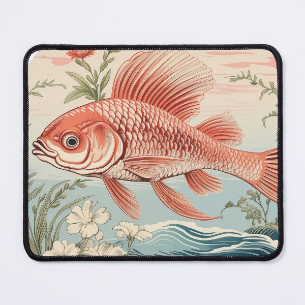Item preview, Vintage happy fish sticker designed and sold by EveNorthArt.