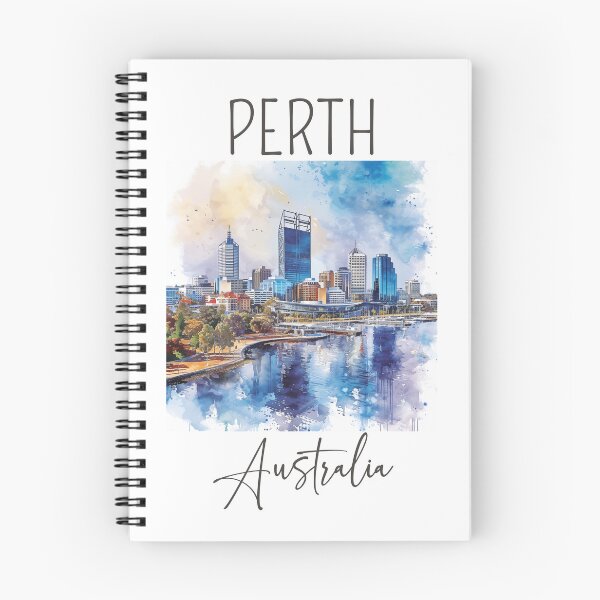 Item preview, Watercolor Design of Perth - Australia designed and sold by Sketch-Shack.