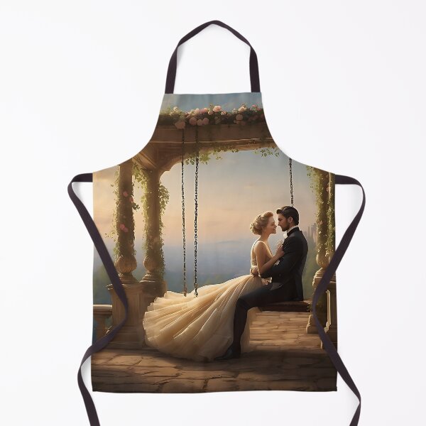 Item preview, Baroque swing love couple at sunset AI generated designed and sold by Khala.