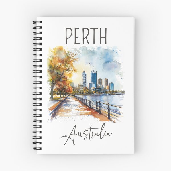 Item preview, Watercolor Design of Perth - Australia designed and sold by Sketch-Shack.