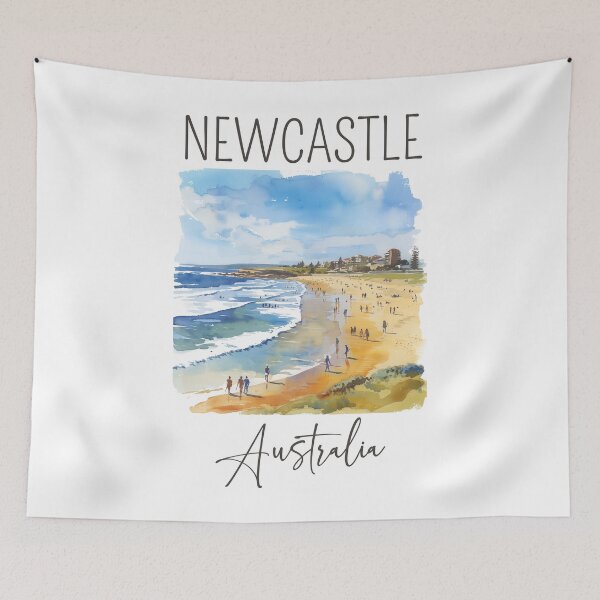 Item preview, Watercolor Design of Newcastle - Australia designed and sold by Sketch-Shack.